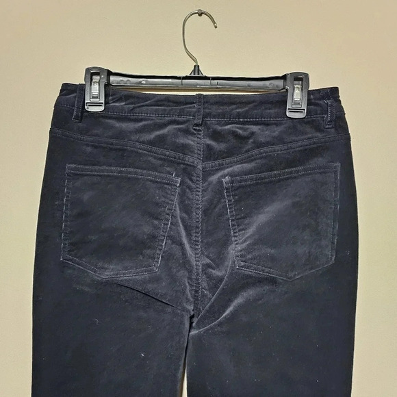 Soft Surroundings Corduroy High Waist Skinny Pants Black #2DP69 - Picture 6 of 7